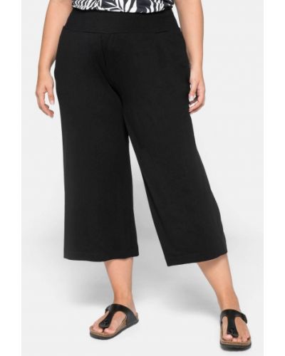 Pantaloni culotte Sheego nero
