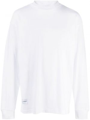 T-shirt en coton col roulé Chocoolate blanc