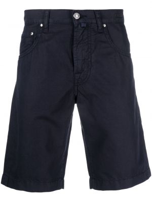 Leinen jeans shorts aus baumwoll Jacob Cohën blau