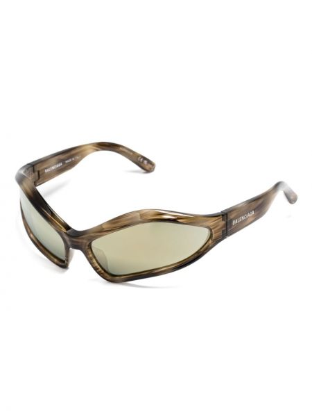 Okulary przeciwsłoneczne Balenciaga Eyewear brązowe