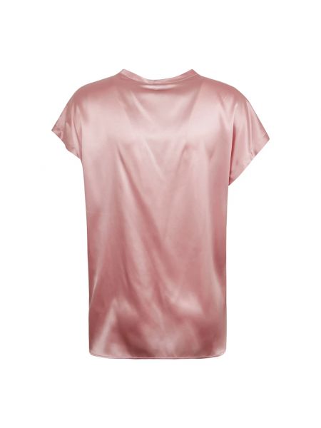 Satin t-shirt Pinko pink