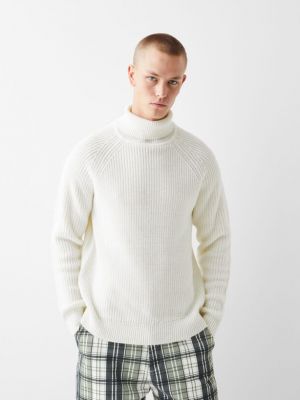 Sweter Bershka biały