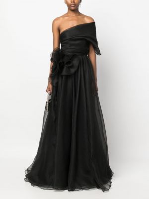 Drapované večerní šaty Ana Radu černé