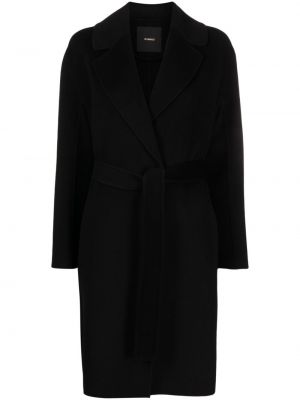 Manteau en laine Pinko noir