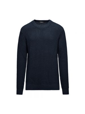 Sweter z okrągłym dekoltem Bomboogie niebieski