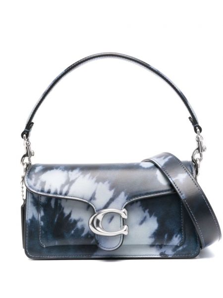 Кожена вратовръзка с tie-dye ефект Coach