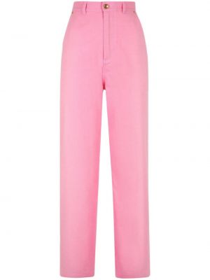 Rovné kalhoty Bally růžové