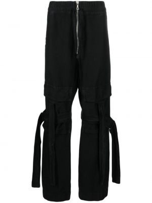 Παντελόνι με ίσιο πόδι σε φαρδιά γραμμή Dries Van Noten μαύρο