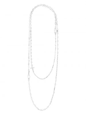 Křišťálový náhrdelník Ermanno Scervino stříbrný
