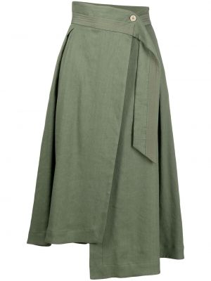 Falda de cintura alta Lorena Antoniazzi verde