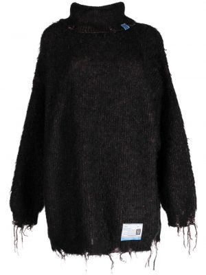 Sweter z frędzli Maison Mihara Yasuhiro czarny