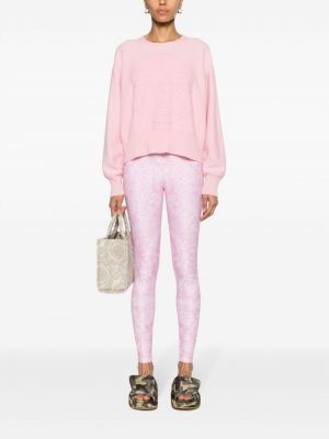 Jersey leggings mit print Versace pink