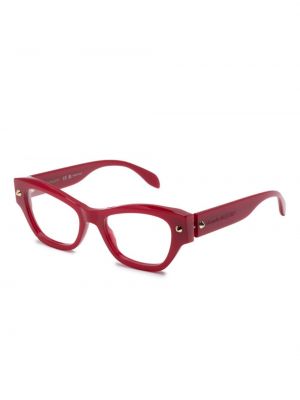 Brýle se cvočky Alexander Mcqueen Eyewear červené
