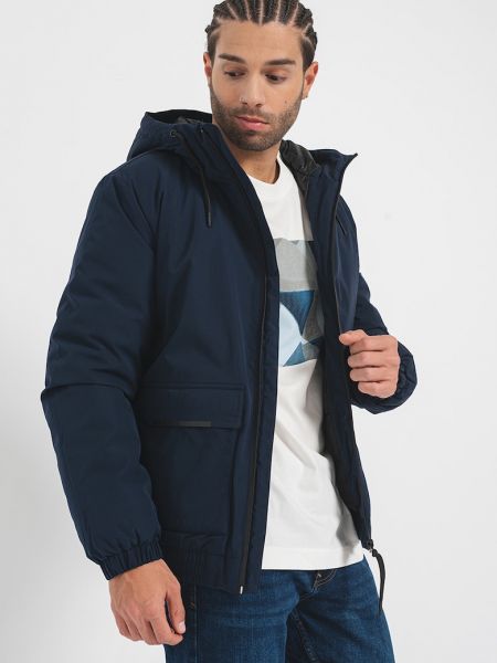 Куртка с капюшоном Esprit синяя