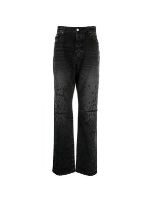 Czarne proste jeansy Amiri