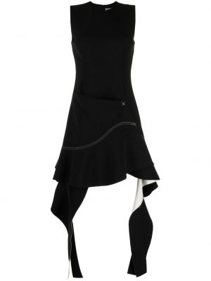 Asymetrické šaty bez rukávů Simkhai černé