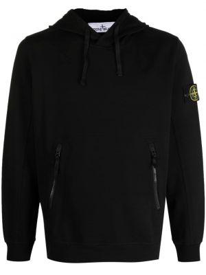 Lynlås hættetrøje Stone Island sort