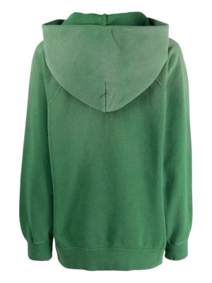 Medvilninis džemperis su gobtuvu su kišenėmis Visvim žalia