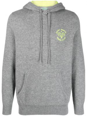 Strick hoodie mit print Mc2 Saint Barth grau