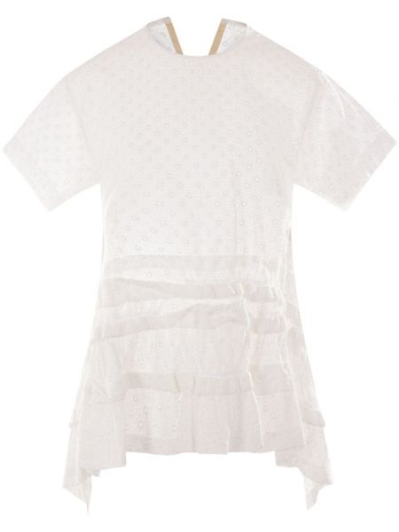 Памучна къса блуза Comme Des Garçons Tao бяло