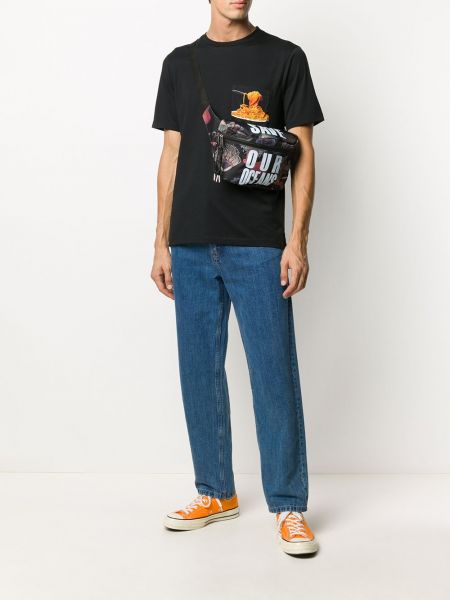 Camiseta con estampado con bolsillos Paul Smith negro