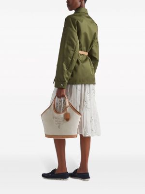 Shopper handtasche mit print Prada