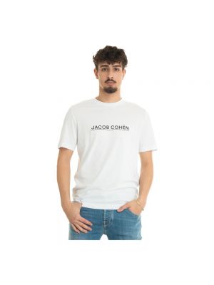 Camiseta de algodón Jacob Cohen blanco