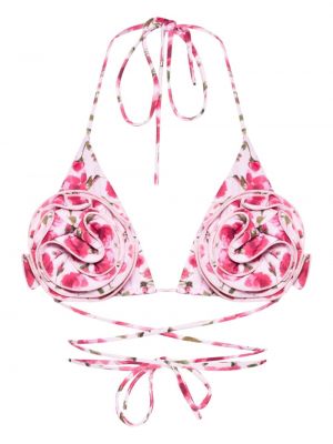 Virágos bikini nyomtatás Magda Butrym rózsaszín