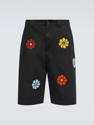 Shorts en coton Moncler Genius noir