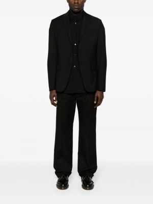 Vlněné sako Calvin Klein černé