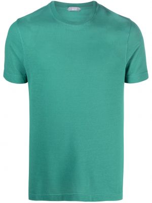 T-shirt con scollo tondo Zanone verde