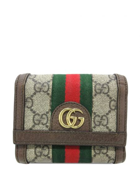 Peňaženka Gucci Pre-owned hnedá