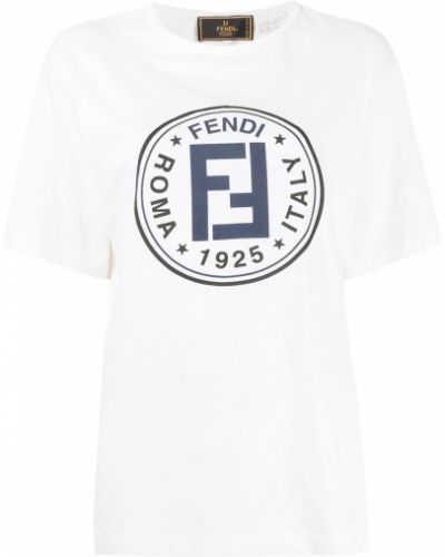 Koszulka z nadrukiem Fendi Pre-owned