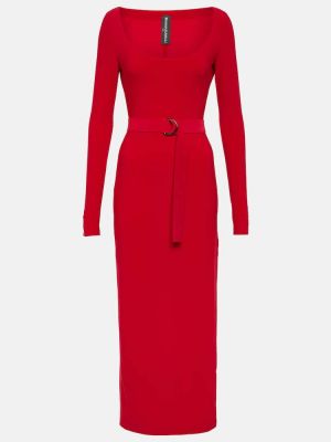 Jersey hosszú ruha Norma Kamali piros