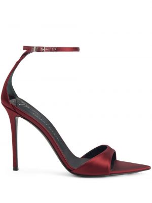 Sandale din piele Giuseppe Zanotti roșu