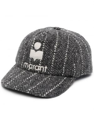 Brodert cap Isabel Marant grå