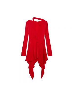 Sukienka mini asymetryczna Stella Mccartney czerwona