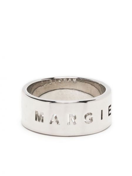 Bague Mm6 Maison Margiela argenté