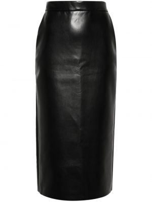 Kožna suknja The Andamane crna