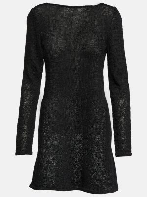 Черное платье мини Tom Ford