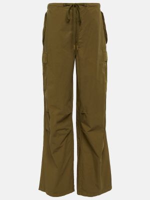 Pantaloni cargo di cotone Nili Lotan verde