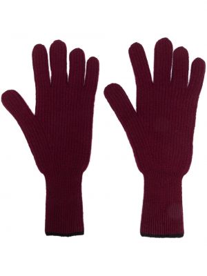 Kašmírové rukavice Barrie červené