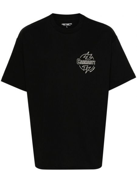 Βαμβακερή μπλούζα Carhartt Wip μαύρο