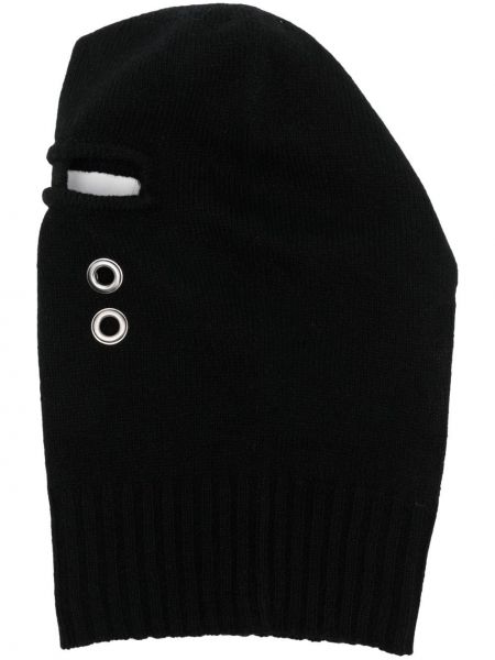 Strikket balaklava Rick Owens svart