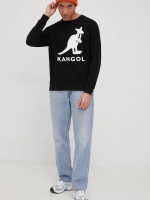 Bombažni pulover Kangol bela