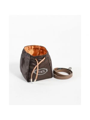 Cinturón de cuero con trenzado Tod's marrón