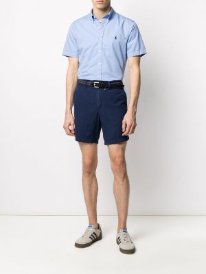 Pantalones chinos con cuentas de tela jersey Polo Ralph Lauren azul