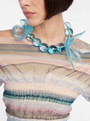 Ogrlica z biseri Susan Fang modra