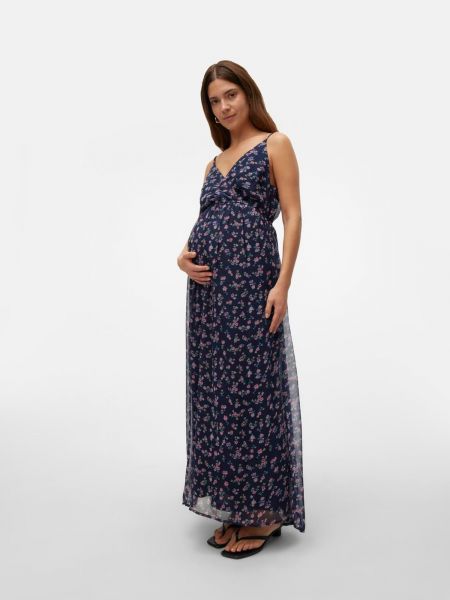 Haljina s elastičnim strukom Vero Moda Maternity plava