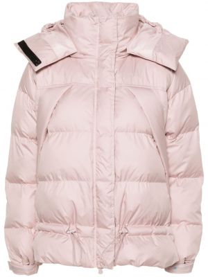 Páperová bunda s kapucňou Adidas By Stella Mccartney ružová